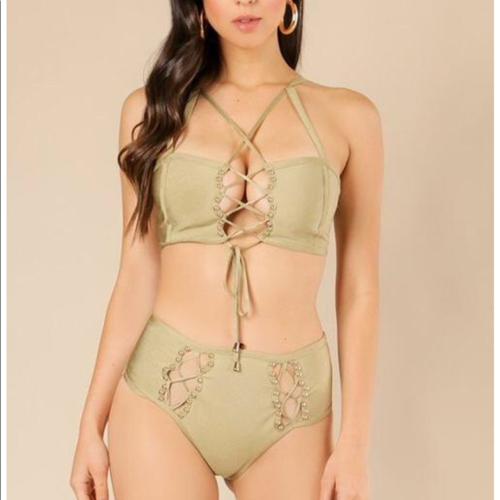 Sexy Lace Up Bandage Bikini